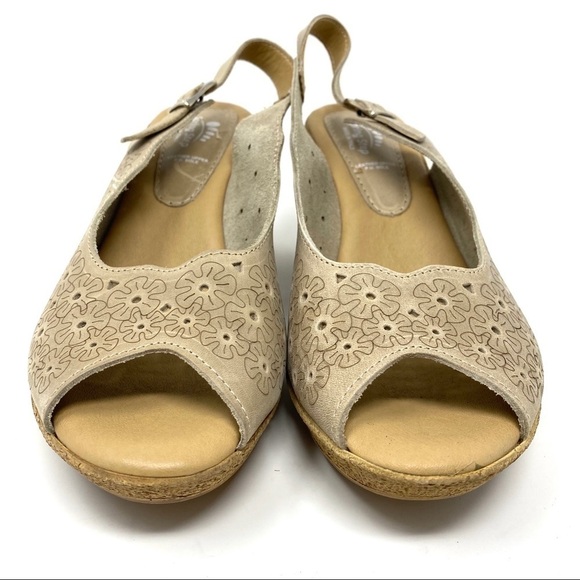 Spring Step Trixiebelle beige heeled sandals - Picture 4 of 8